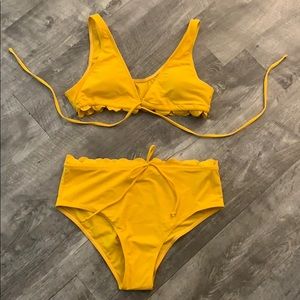 Yellow bikini